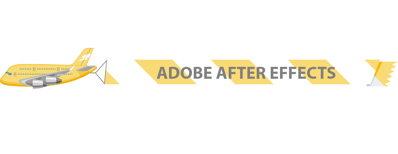 Plane displaying Adobe After Effects