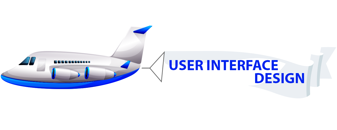 Plane displaying User Interface Design