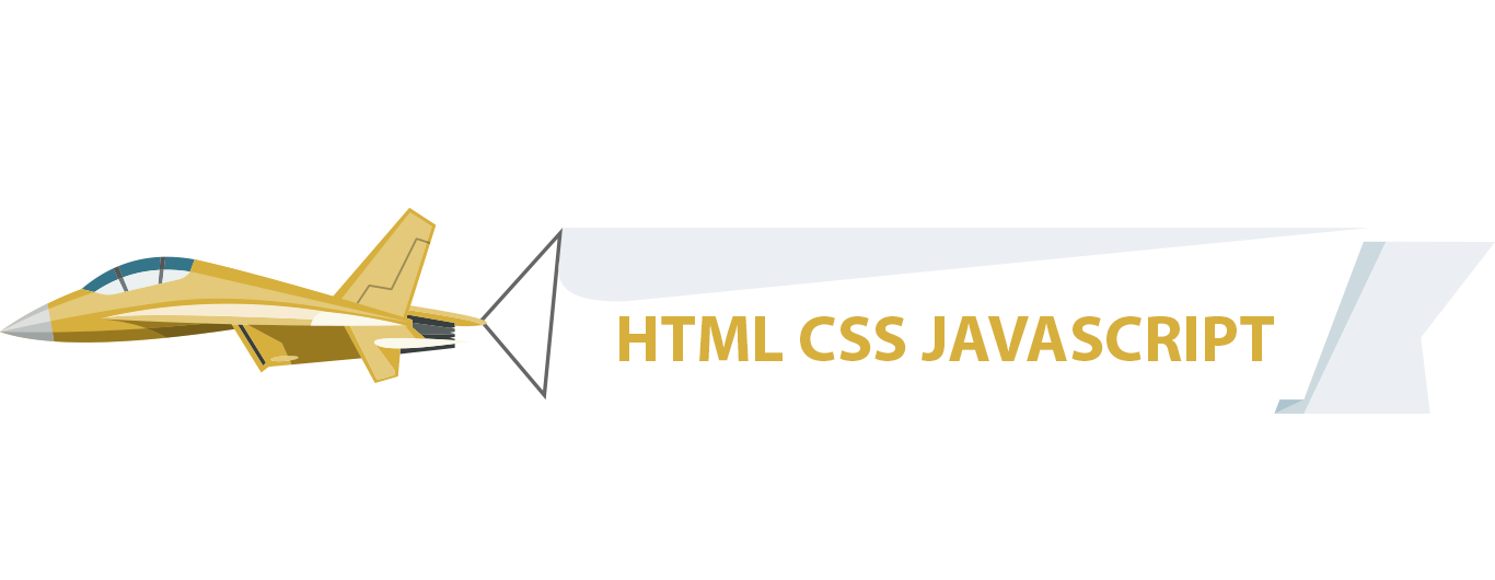 Plane displaying HTML CSS and JavaScript